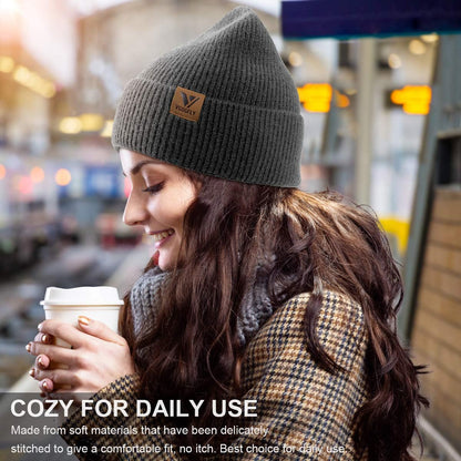 Vgogfly Women's Winter Slouchy Beanie - Luxurious Soft Knitted Ski Hat, Unisex Design