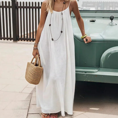 Elevate Your Comfort: Women's Stylish Strapless Backless Maxi Dress for Effortless Summer Chic