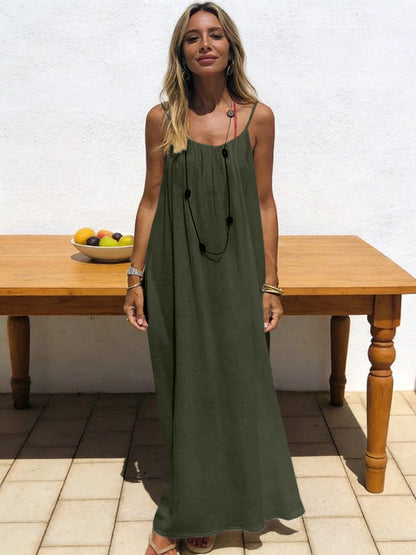 Elevate Your Comfort: Women's Stylish Strapless Backless Maxi Dress for Effortless Summer Chic
