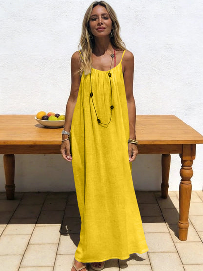 Elevate Your Comfort: Women's Stylish Strapless Backless Maxi Dress for Effortless Summer Chic
